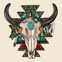Western Aztec Bull Skull With Gemstone Premium Tee | Teevron