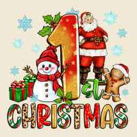 1st Christmas Santa And Snowman Premium Tee | Teevron