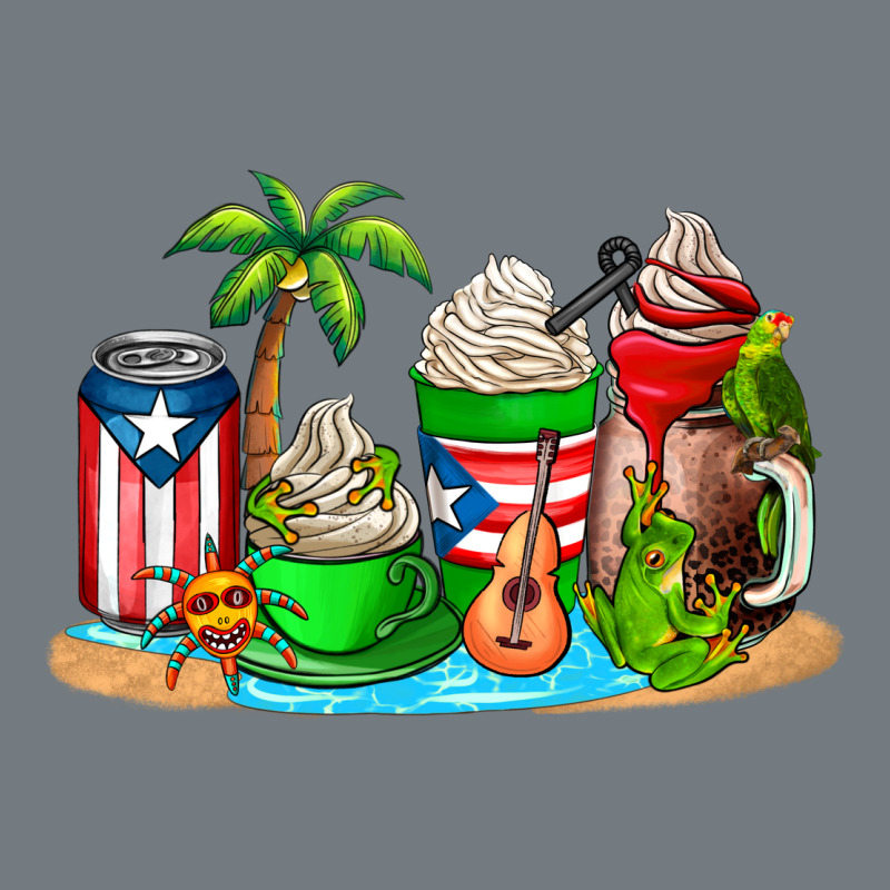 Puerto Rico Coffee Cups Heavyweight Sweatshirt by AdoDesignShop | Teevron