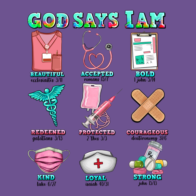 Nurse God Says I Am  Nurse Elements Vintage Tee by AdoDesignShop | Teevron