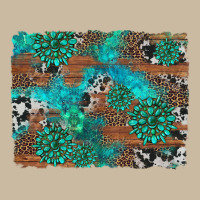 Gemstone Wood And Cowhide Background Long Sleeve Tee | Teevron