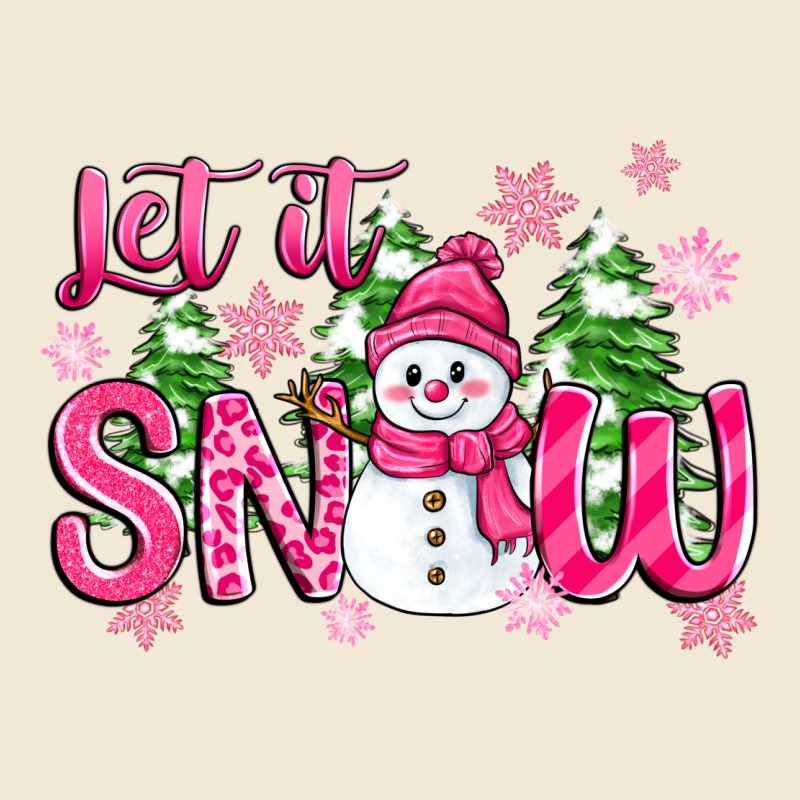 Pink Christmas Let It Snow Premium Tee by Zillion Design Studio | Teevron