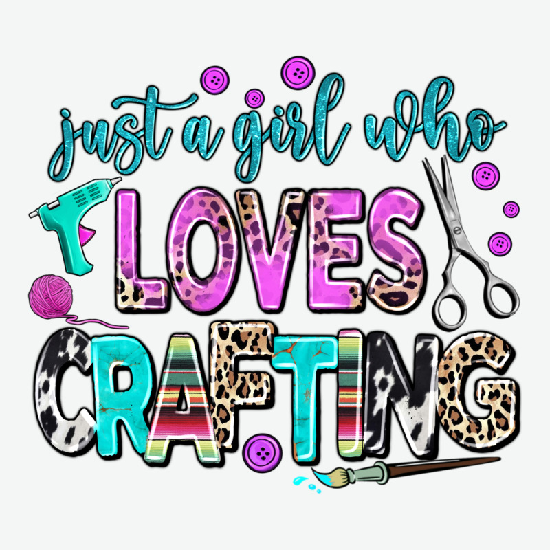 Just A Girl Who Loves Crafting Urban Heavy Tee by AdoDesignShop | Teevron