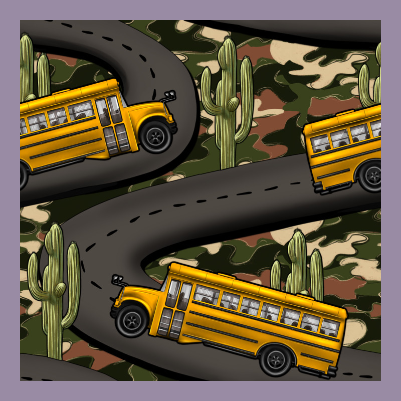 Cactus Camouflage School Bus Seamless Pattern Classic Tee by BundleAndBundleShop | Teevron