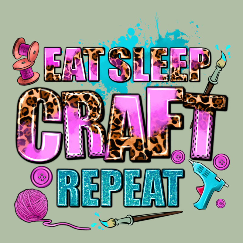 Eat Sleep Craft Repeat Urban Heavy Tee by AdoDesignShop | Teevron