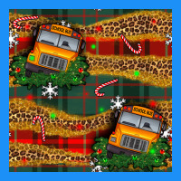 Christmas School Bus Seamless Pattern Classic Tee | Teevron
