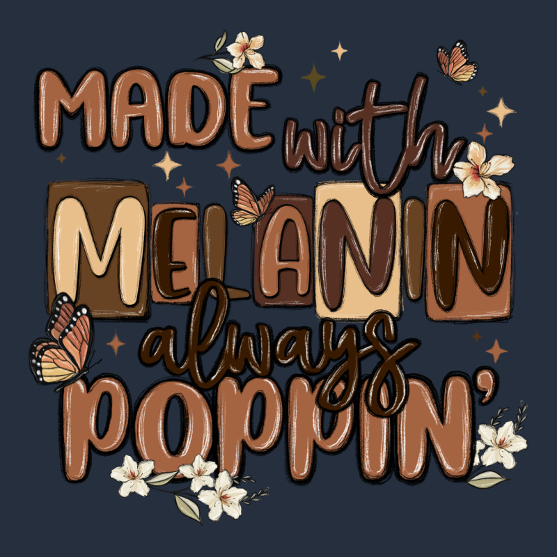 Made With Melanin Always Poppin Zipper Hoodie by MaliasSmallBusiness | Teevron