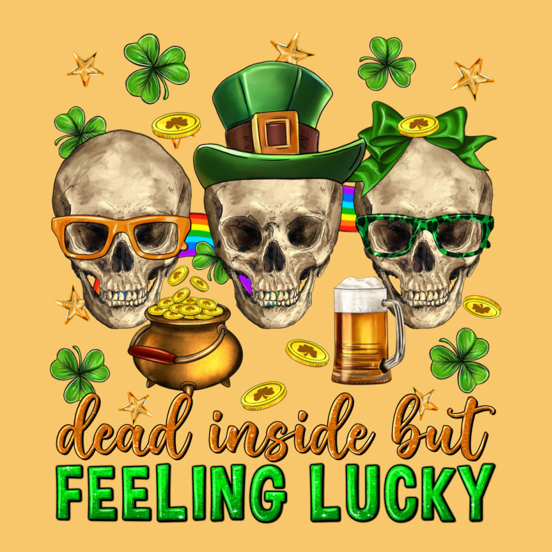 Dead Inside But Feeling Lucky St. Patricks Day Vintage Hoodie by Neo Western | Teevron