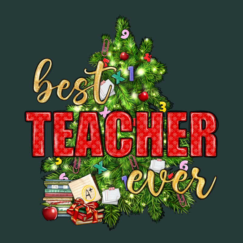 Best Teacher Ever With Christmas Tree Premium Sweatshirt by BundleAndBundleShop | Teevron