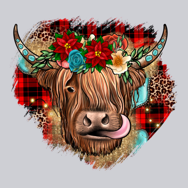Christmas Cow Gemstone Heavyweight Sweatshirt by JahusDesignShop | Teevron