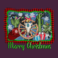 Merry Christmas Western Bull Skull Long Sleeve Tee | Teevron