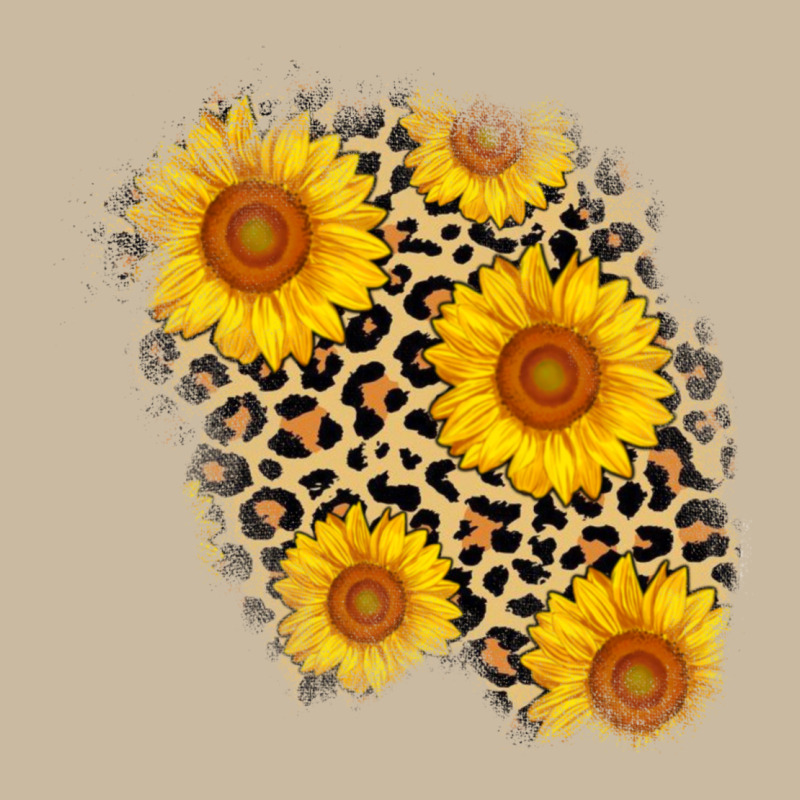 Leopard Sunflower Patch Long Sleeve Tee by AdoDesignShop | Teevron