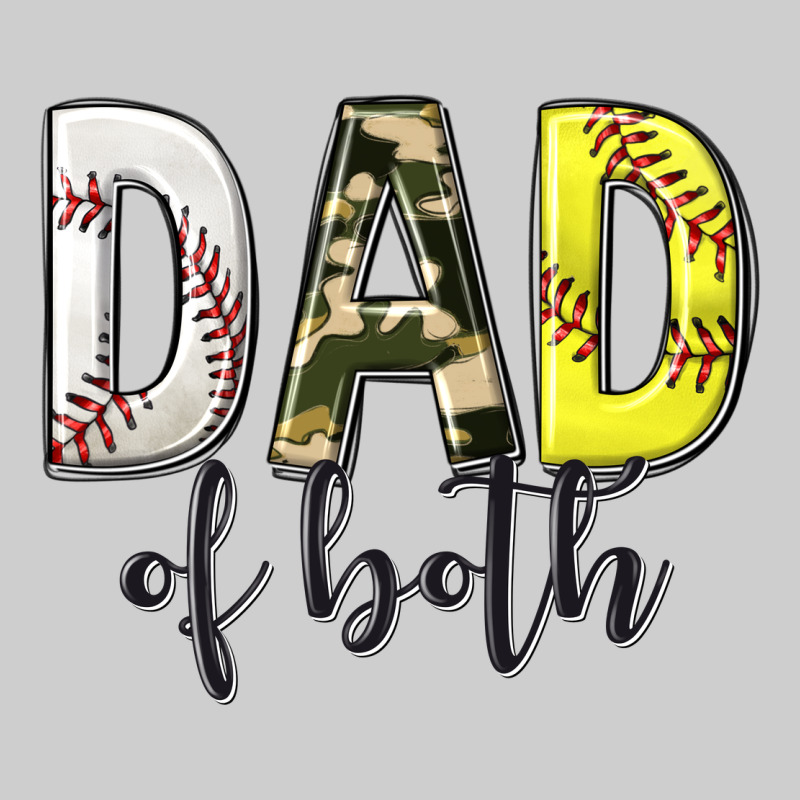 Dad Of Both With Softball And Baseball Premium Tee by texasbilliewilder | Teevron