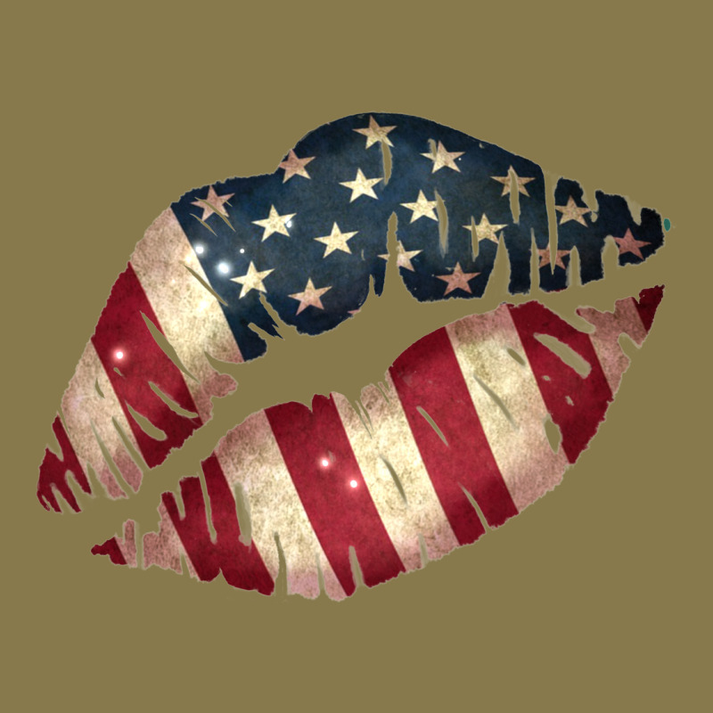 Vintage American Flag Lips Premium Hoodie by Bettercallsaul | Teevron
