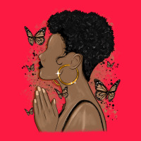 Black Woman Praying Zipper Hoodie | Teevron