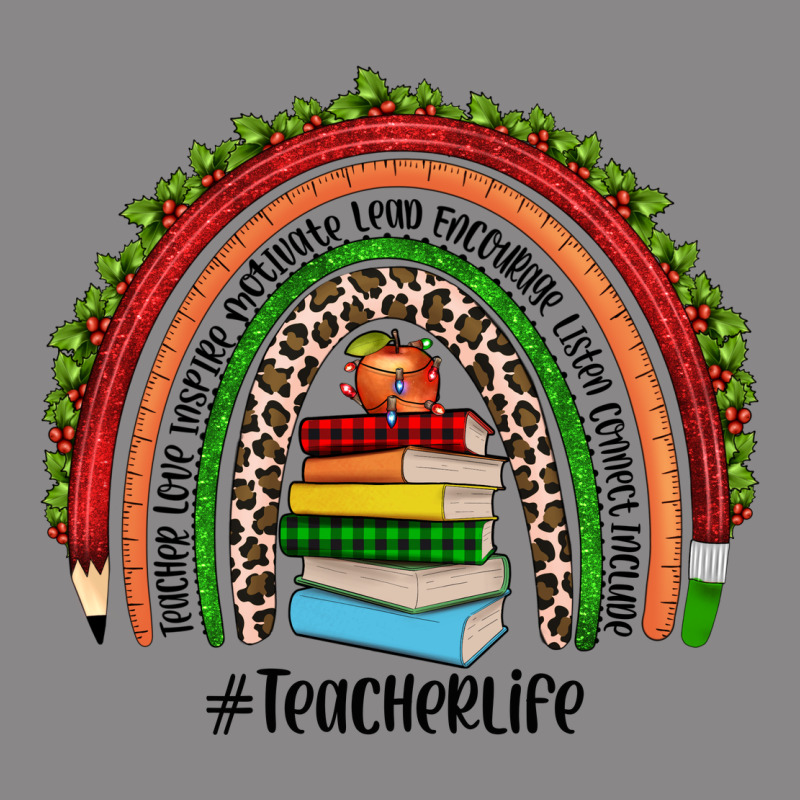 Christmas Teacherlife Rainbow Vintage Tee by JahusDesignShop | Teevron