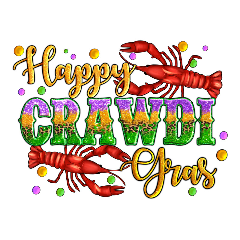 Happy Crawdi Gras With Crawfish Long Sleeve Tee by Artiststas | Teevron