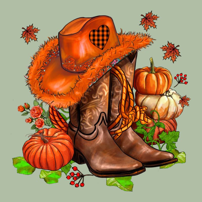 Fall Pumpkins  Cowgirl  And Roses Urban Heavy Tee by AdoDesignShop | Teevron