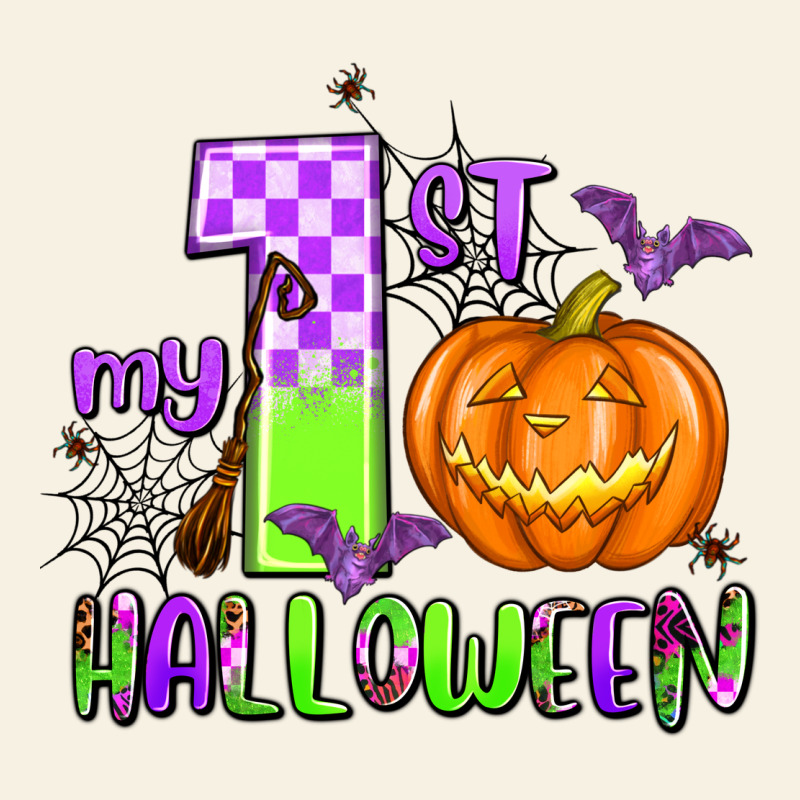 My First Halloween Pumpkin Vintage Tee by AdoDesignShop | Teevron