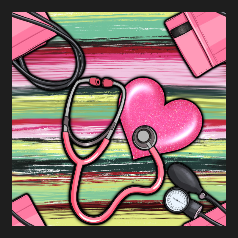 Nurse Stethoscope Seamless Pattern Classic Tee by BundleAndBundleShop | Teevron