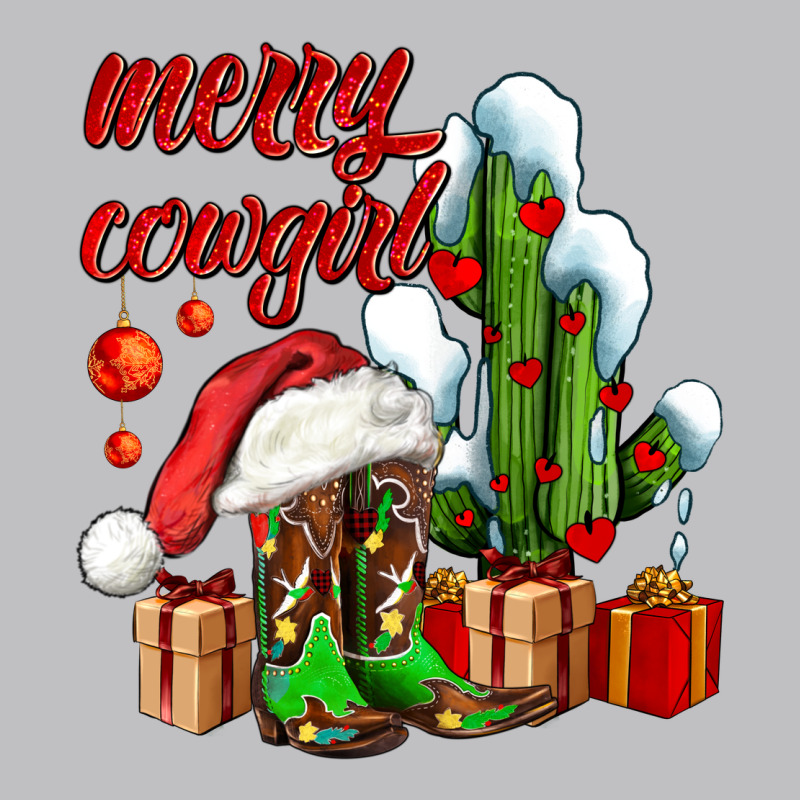 Merry Cowgirl  Boots And Cactus With Gifts Classic Tee by AdoDesignShop | Teevron