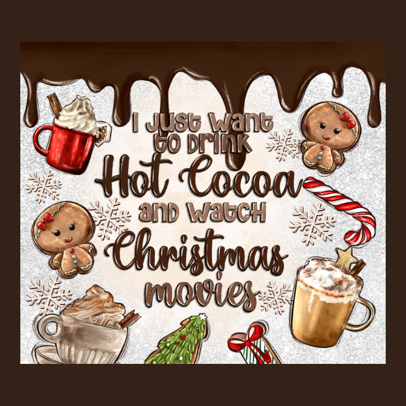 I Just Want To Drink Hot Cocoa Heavy Core Tee by MaliasSmallBusiness | Teevron
