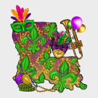 Louisiana Map Mardi Gras Urban Hoodie | Teevron