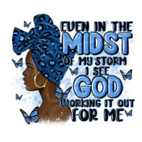 Even In The Midst Of May Storm Afro Woman Zipper Hoodie | Teevron