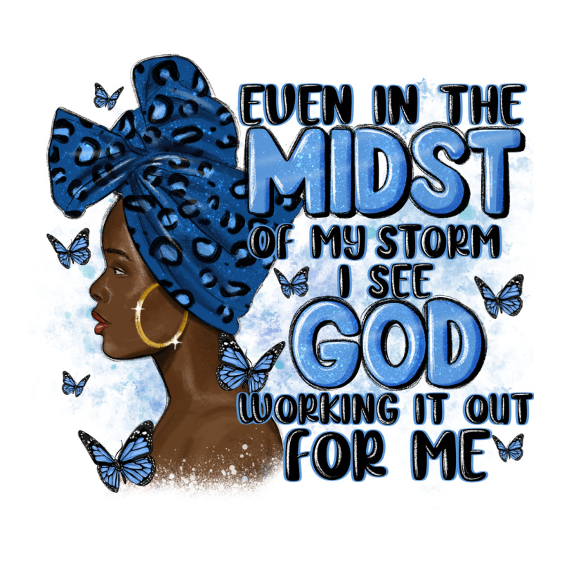 Even In The Midst Of May Storm Afro Woman Zipper Hoodie by MaliasSmallBusiness | Teevron