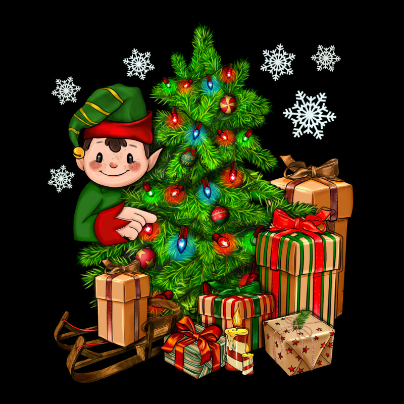Christmas Elf With Gift Premium Sweatshirt by BundleAndBundleShop | Teevron