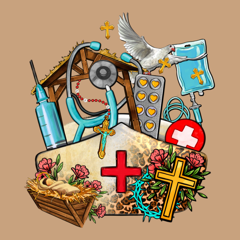 Nurse  Cross And Jesus Vintage Tee by AdoDesignShop | Teevron