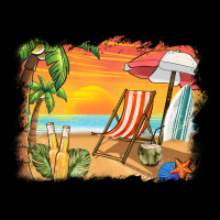 Sunset Beach Background Premium Tee | Teevron