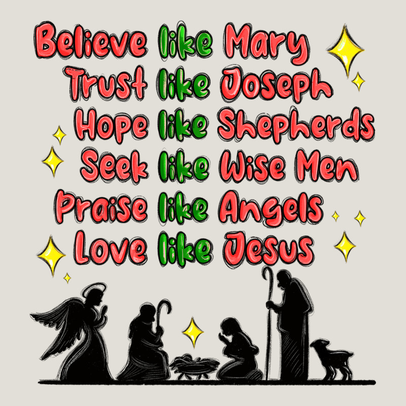 Jesus And Family Belive Like Mary Heavy Core Tee by MaliasSmallBusiness | Teevron