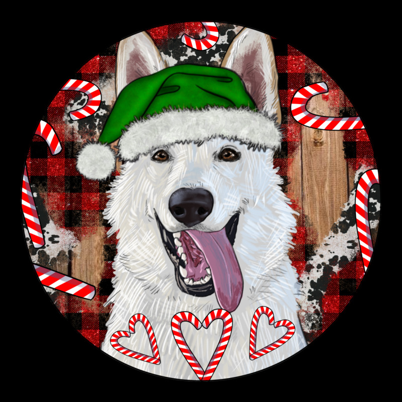 Christmas White Shepherd With Buffalo Plaid Premium Tee by RanaPortraitStore | Teevron