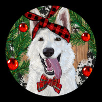 Christmas White Shepherd With Cowhide Premium Tee | Teevron