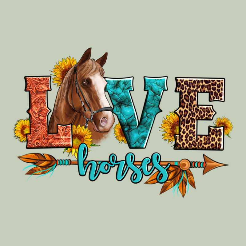 Love Horses  Leather Turquoise Leopard Long Sleeve Tee by Artiststas | Teevron
