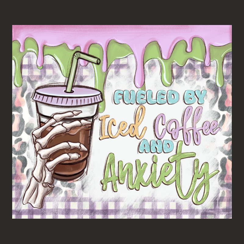 Fueled By Iced Coffee And Anxiety Heavy Core Tee by MaliasSmallBusiness | Teevron