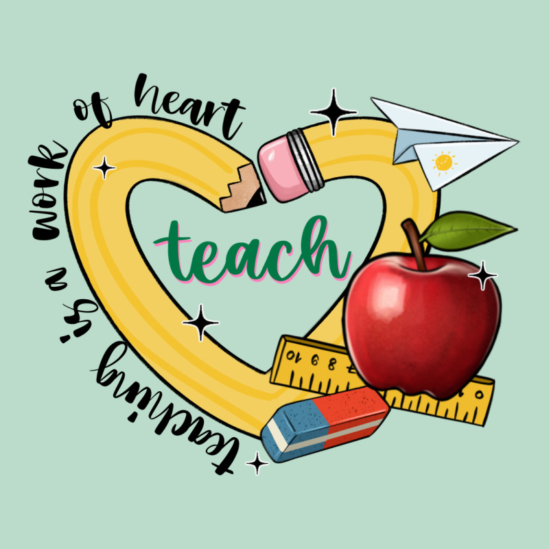 Teaching Is A Work Of Heart Premium Hoodie by JahusDesignShop | Teevron