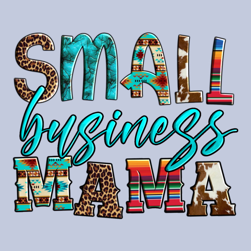 Small Business Mama Leopard Turquoise Aztec Serape Cowhide Long Sleeve Tee by Artiststas | Teevron
