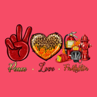 Peace Love Firefighter Premium Sweatshirt | Teevron