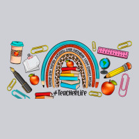 Teacher Life Rainbow Frosted Heavyweight Sweatshirt | Teevron