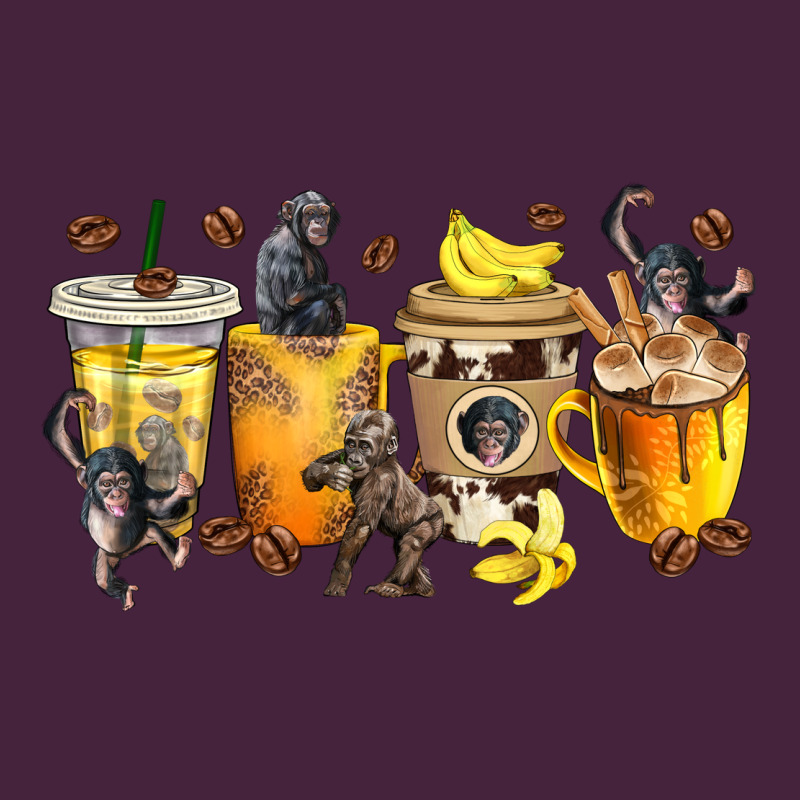 Monkey Coffee Cups Premium Tee by texasbilliewilder | Teevron
