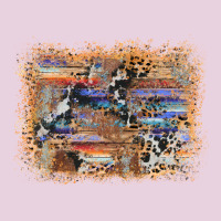 Aztec Leopard Cowhide Wood Western Background Ladies Tee | Teevron