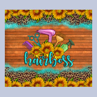 Hairboss 200z Skinny Sunflowers Leopard Hairdresser Long Sleeve Tee | Teevron
