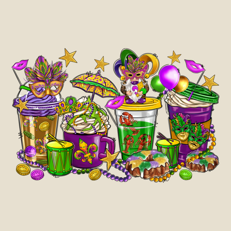Mardi Gras Coffee Cups Urban Hoodie by HowdyJamesFarm | Teevron