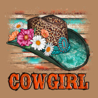 Cowgirl Hat Flowers Leopard And  Leather Long Sleeve Tee | Teevron