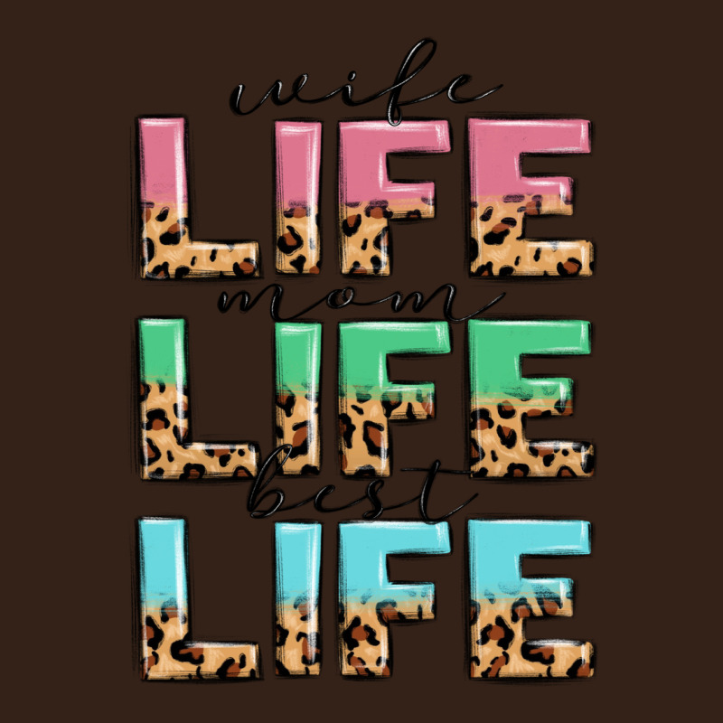 Wife Life Mom Life Best Life Heavy Core Tee by MaliasSmallBusiness | Teevron
