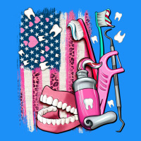 American Flag And Dental Elements With Teeth Classic Tee | Teevron