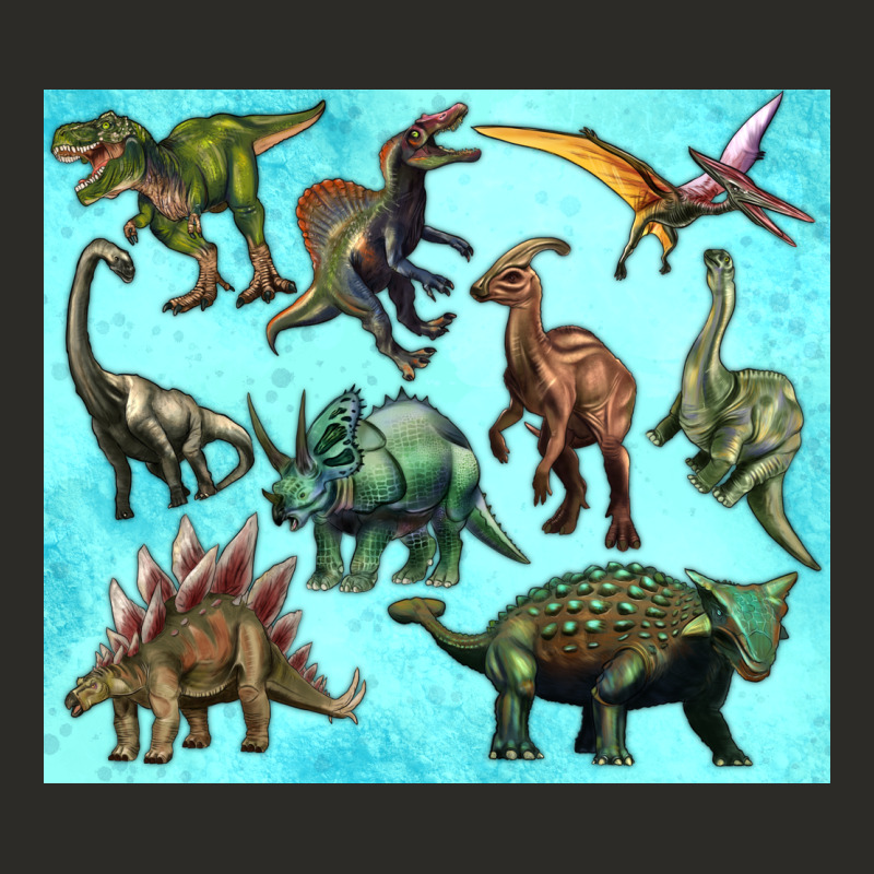Dinosaurs Tumbler Heavy Core Tee by Artiststas | Teevron