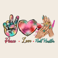 Peace Love Nail Hustler Premium Sweatshirt | Teevron